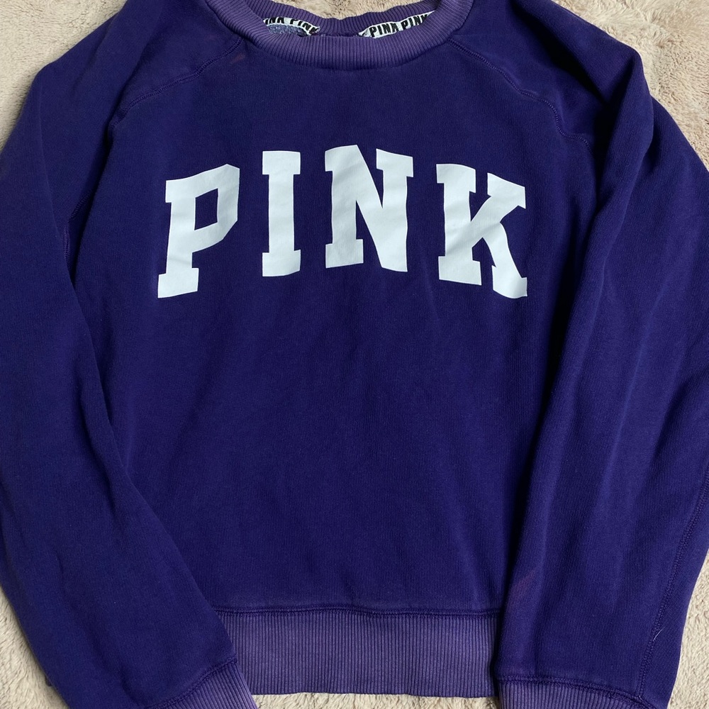 Purple PINK (brand) crewneck